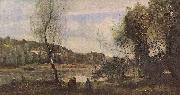 Jean-Baptiste Camille Corot Teich von Ville-d'Avray oil painting artist